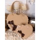 Sheep Puff Cookie Heart Bag(4th Reservation/11 Colours/2 Sizes/Full Payment Without Shipping)